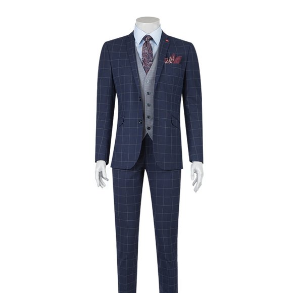 TWEEN Navy 3 pcs Suit - Picture 1 of 5
